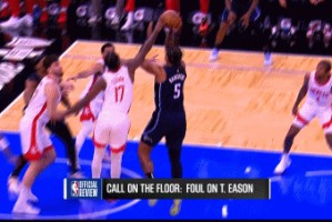 ?第一个回合就挑战！伊森协防被吹犯规&火箭挑战成功