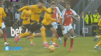 半场-阿森纳0-0狼队 斯凯利直红被罚下哈弗茨失良机若泽萨献神扑